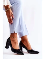 Módní Lakované Lodičky Na Baru Černá Emoce