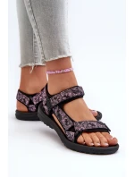 Lehké Sportovní Dámské Sandály Černo-Růžové Lumeria