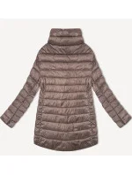 Hnědá dámská prošívaná bunda se stojáčkem Minority (P3-6908-305)