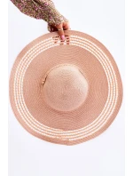 Obyčejný nastavitelný dámský klobouk růžový