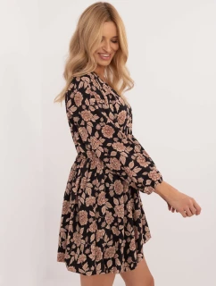 Šaty DHJ SK 19861 7.94 černá a béžová