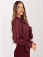 IT košile KS 28883.80 bordó