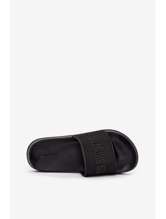 Pánské pantofle na pěnové podešvi Big Star – černé