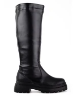 Dámské kozačky na plochém vysokém podpatku HXZ22-52B - T.SOKOLSKI Dámské kozačky na plochém vysokém podpatku HXZ22-52B - T.SOKOLSKI