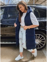Dámská prošívaná vesta ELLA navy blue FashionStreet TY3034