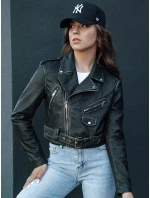 PALIGOR dámská kožená bunda ramones černá FashionStreet TY4467