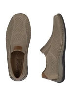 Hnědá pánská kožená prolamovaná obuv Rieker 05272-64