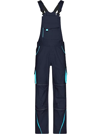 Daiber JN 848 (62) Pracovní kalhoty s laclem - Color 02.848X navy/turquoise Daiber JN 848 (62) Pracovní kalhoty s laclem - Color 02.848X navy/turquoise