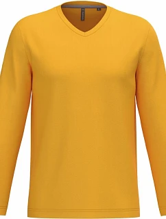 Kariban K 358 Pánské tričko do V s dl. rukávem 20.K358 yellow