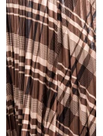 Dámská sukně 14426 hnědá kostka - BSL Dámská sukně 14426 hnědá kostka - BSL