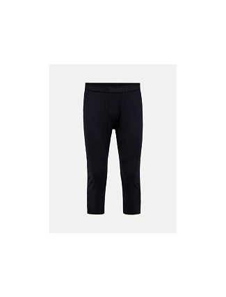 Teplé kalhoty PEAK PERFORMANCE Magic 3/4 Long Johns Wool-blend Baselayer pro muže, černé