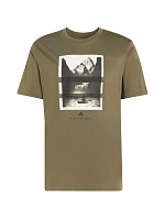 Pánské tričko adidas Outdoor Kayaking Graphic v olivové barvě KB2540