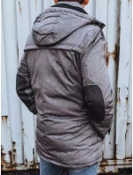 FashionStreet šedá pánská zimní bunda TX4281