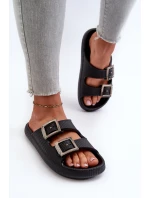 Dámské gumové pantofle ZAXY JJ285058 Černé