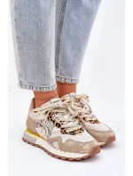 Tenisky Sportovní Boty Dámské D.Franklin DFSH378006 Zlaté