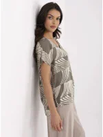 Halenka D73771M11171D khaki barva Halenka D73771M11171D khaki barva