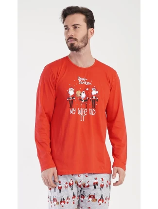 Pánské pyžamo dlouhé Santa Pánské pyžamo dlouhé Santa