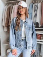 Dámská přechodná oversize katana bunda NOVAJIN modrá FashionStreet TY4837