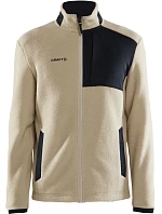 Craft Corporate ADV Pile Fleece Jacket M Pánská fleecová bunda Sherpa 81.2220 ecru/black