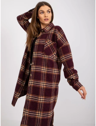 Dámská košile EM-KS-003/06.38X-maroon Dámská košile EM-KS-003/06.38X-maroon