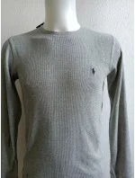 Pánské tričko dlouhým rukávem 714687799003 šedé - Ralph Lauren Pánské tričko dlouhým rukávem 714687799003 šedé - Ralph Lauren