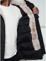 Pánská zimní bunda parka s kapucí zelená FashionStreet TX4963