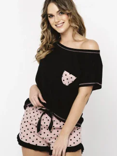 Italská móda Buscato c.r. c.r. barva:černá/potisk