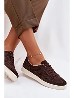 Sneakersy z veluru Vinceza 95400 Čokoládové