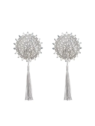 Sexy lepítka na bradavky Mistiqua stříbrné - Obsessive