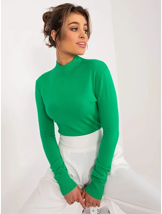 Dámský svetr PM 20.05 zelený - FPrice Dámský svetr PM 20.05 zelený - FPrice