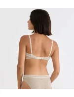 Dámská podprsenka GO Ribbed R Bralette - GRAY - sv. béžová M013 - SLOGGI