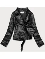 Černá bunda ramoneska se stojáčkem (HM39) Černá bunda ramoneska se stojáčkem (HM39)