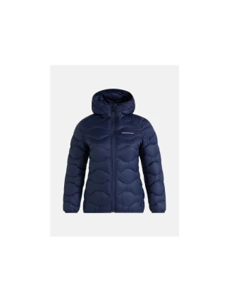 Peak Performance W Bunda s kapucí Helium Down Hood modrá