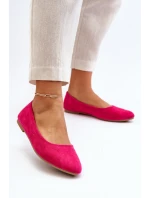 Dámské semišové baleríny Fuksie Kommia