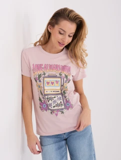 Tričko D12048M02556K světle růžové