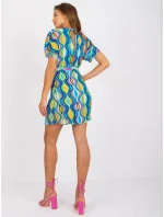 Dámské šaty-DHJ-SK-9651.51-modré