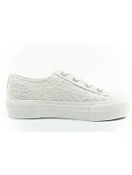 Lee dámské sportovní boty Isla trainers white platform lace-up dámské