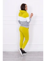 Barevná pruhovaná sada kiwi+bílá