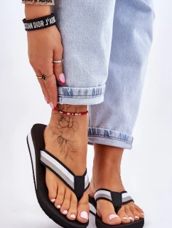 Dámské žabky na platformě Big Star LL274781 Černá