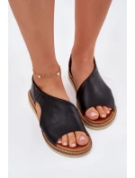 Kožené dámské sandály Artiker 46C1016 černé