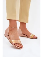 Kožené sandály Maciejka 01971-72 růžové zlato