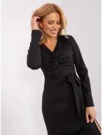 LK SK 509456 šaty.99 černá LK SK 509456 šaty.99 černá