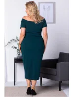 Dámské šaty Delicja SA718 zelené - Karko Dámské šaty Delicja SA718 zelené - Karko