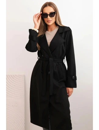 Dámský kabát 4595 Černá - K-Fashion Dámský kabát 4595 Černá - K-Fashion