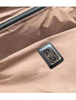 Béžová dámská bunda s kapucí (B8105-46) Béžová dámská bunda s kapucí (B8105-46)