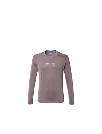 Pánské tričko MILLET Intense Ts Ls M, švestkově fialové