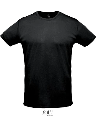 SOL'S Sprint Unisex piqué sportovní tričko 25.2995 black SOL'S Sprint Unisex piqué sportovní tričko 25.2995 black