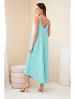 Šaty mušelínové na ramínka mintová Šaty mušelínové na ramínka mintová