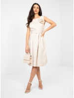 Šaty IT SK 21861.86 světle béžové
