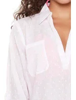 Plážové šaty 7229 white - LingaDore